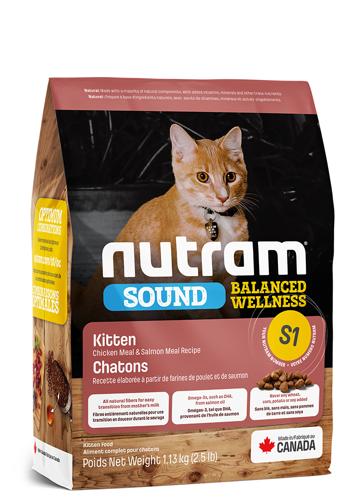 Product image for S1 Nutram Sound Balanced Wellness Kitten Food