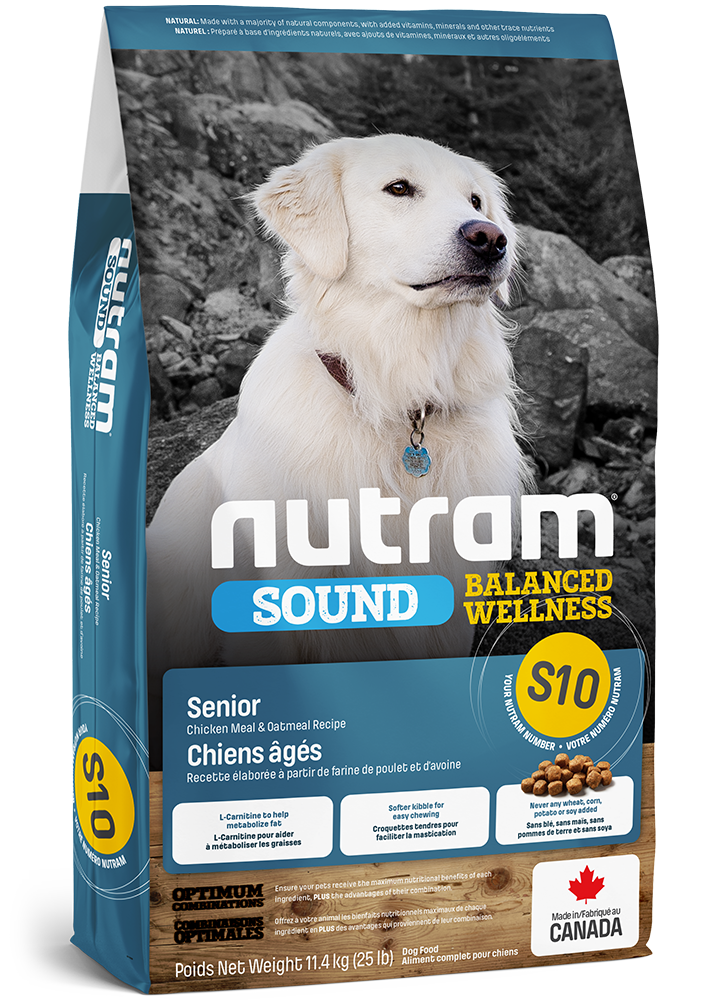 Product image for S10 Nutram Sound Balanced Wellness Senior Dog Food