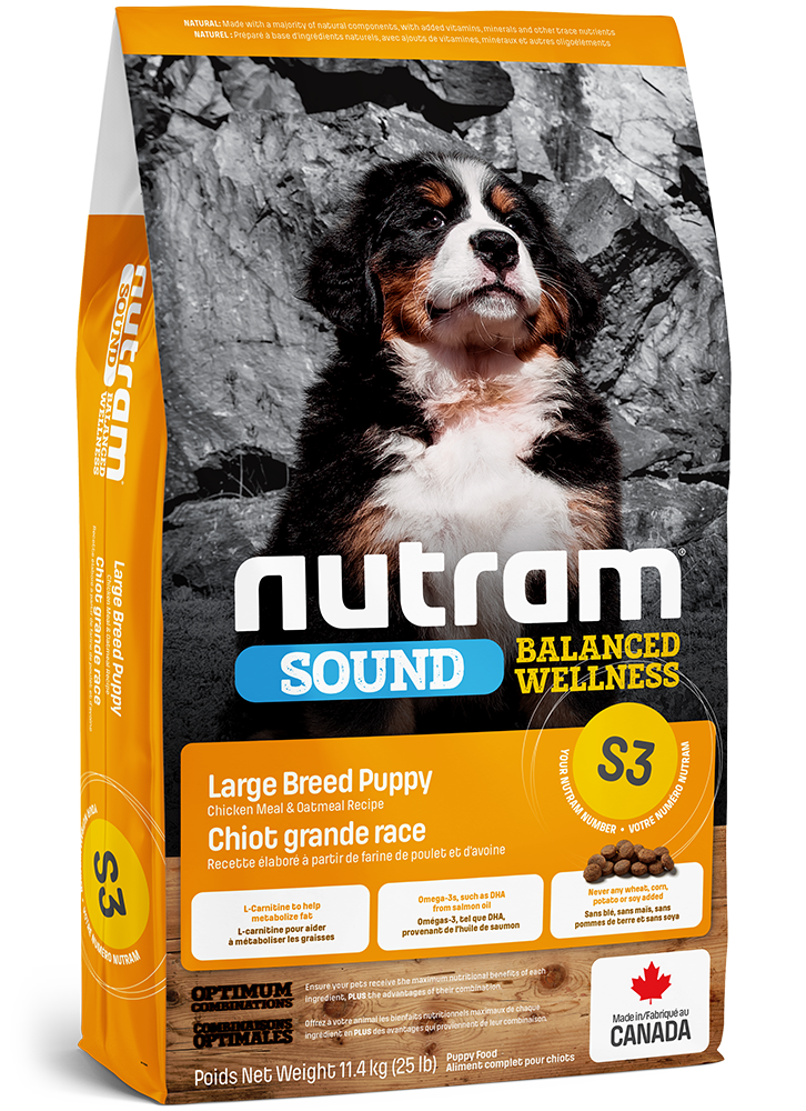Product image for S3 Nutram Sound Balanced Wellness Large Breed Puppy Food