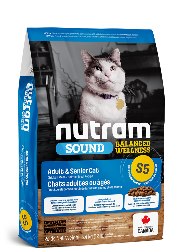 Product image for S5 Nutram Sound Balanced Wellness Adult & Senior Cat Food