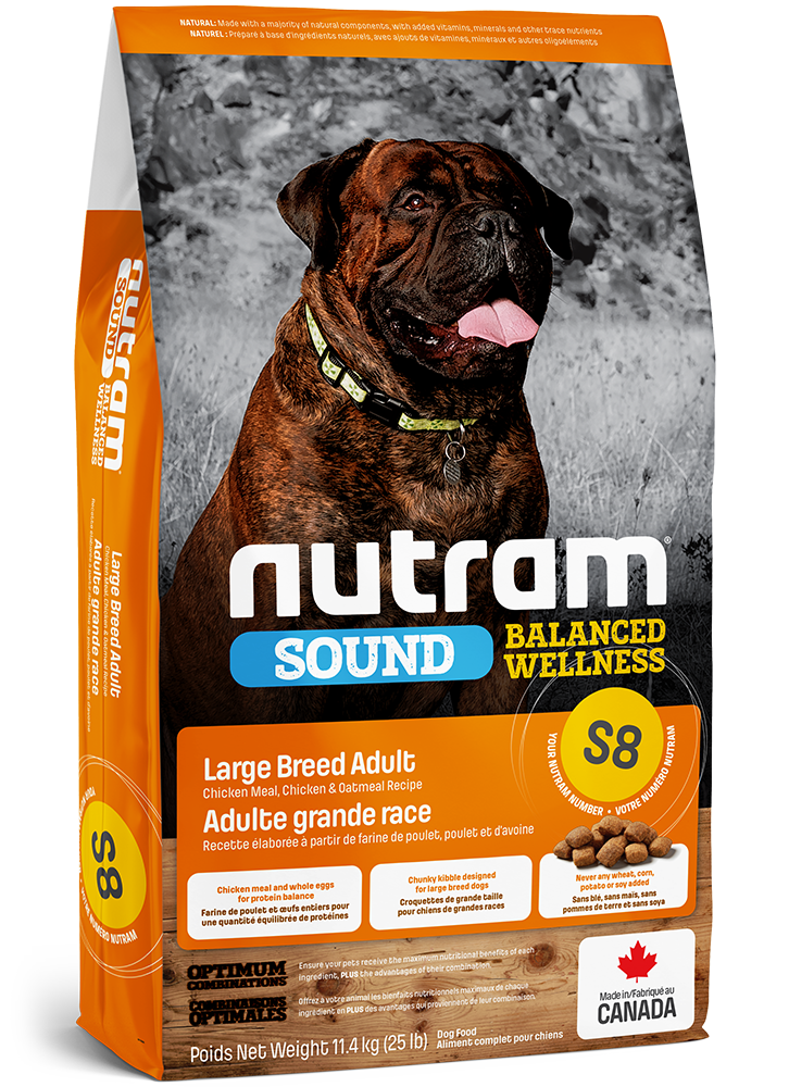Product image for S8 Nutram Sound Balanced Wellness Large Breed Adult Dog Food