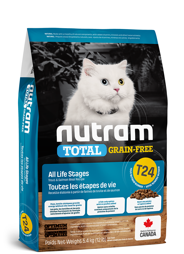 Product image for T24 Nutram Total Grain-Free Trout & Salmon Cat Food