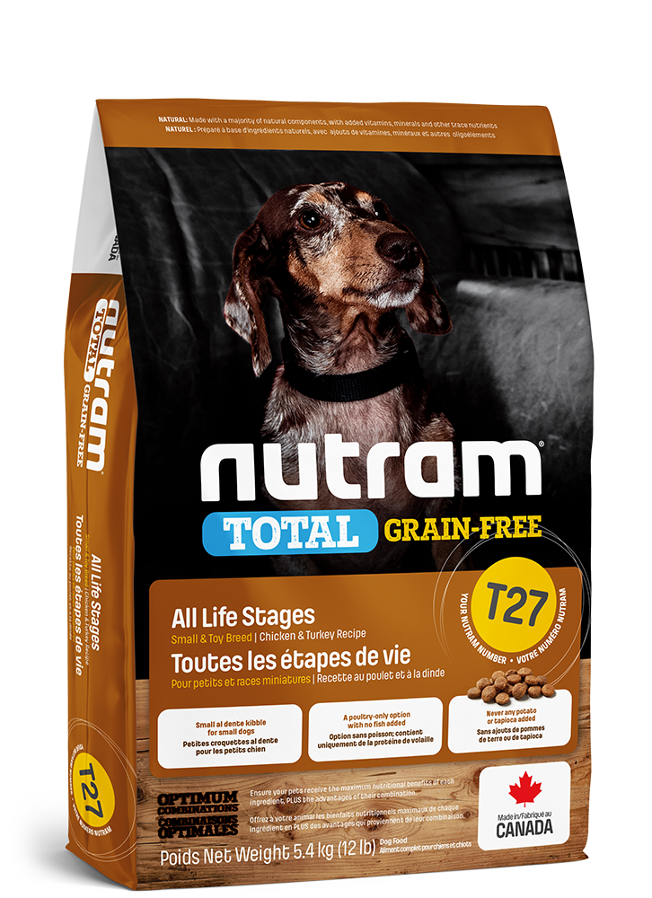 Product image for T27 Nutram Total Grain-Free Chicken & Turkey Dog Food